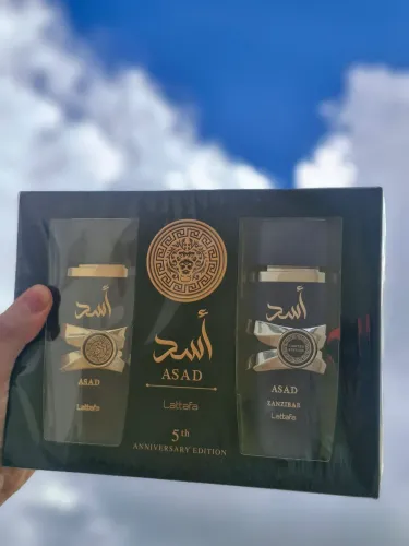 Perfumes Masculino Árabe Originais Lattafa Asad Black + Zanzibar Limited Edition