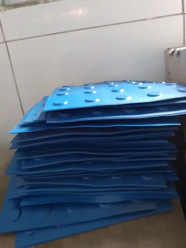 30 Peças - Piso tátil alerta azul