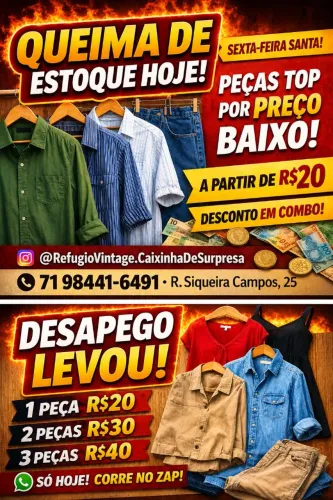 Brechó Refúgio Vintage Caixinha de Surpresa 