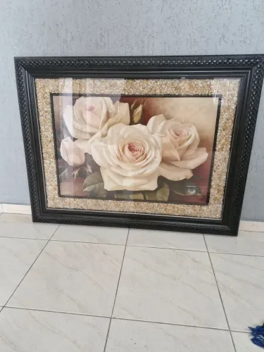 Quadro Decorativo com Vidro e Pedrarias