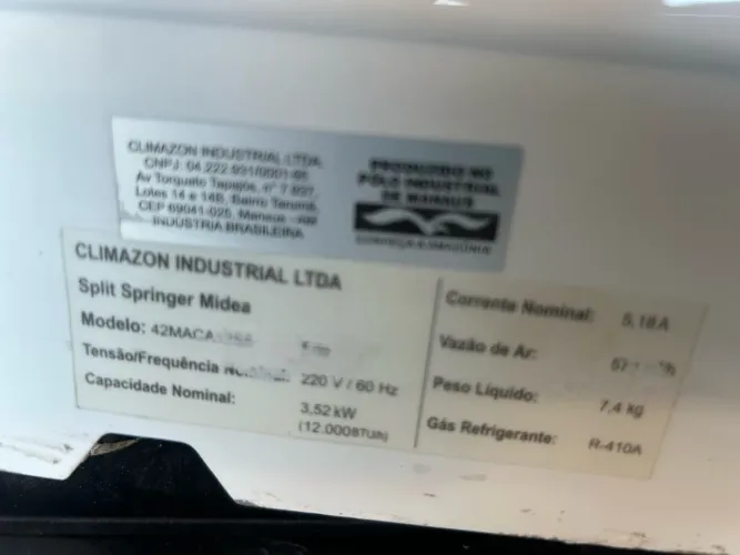 Evaporador do ar condicionado Springer 12 mil bitus seminovo