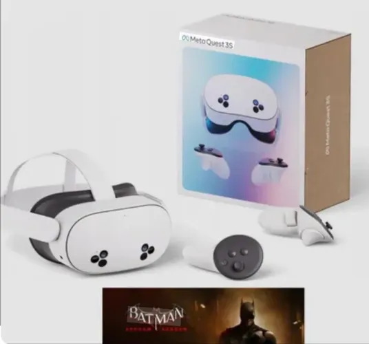 Óculos De Realidade Virtual Meta Quest 3s 128gb Branco + Batman + HeadStrap + Case