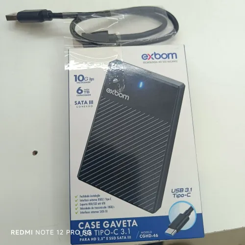 HD Externo 1 TB / 1000 GB tipo C backup salvar arquivos