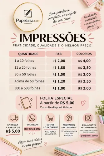 Impressão e Plastificação