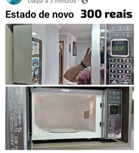Forno elétrico e microondas 300 reais cada um