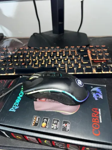 MOUSE GAMER REDRAGON COBRA - 10000DPI - USADO!!