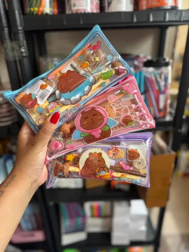 Kit escolar 2026- fofo Capivara- PaperBag Capivara - 9 itens - Zuary Papelaria