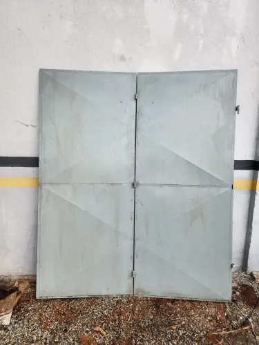 Porta PORTÃO Sanfonada de aço - Pode transformar em duas porta