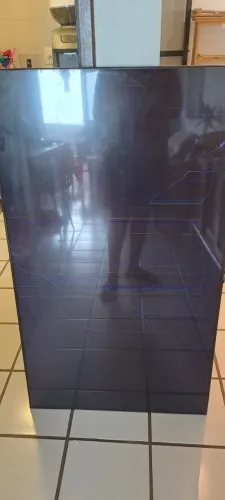 TV Samsung 55 polegadas cristal - Painel quebrado