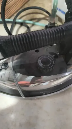 Ferro industrial a vapor com sapata teflon