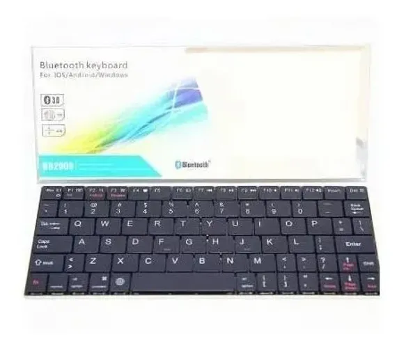 Teclado Bluetooth Bateria Recarregável Pc Android Ios