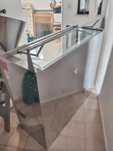 forno lastro FORNO LASTRO GUILHOTINA METVISA 90CM A GAS EM INOX FLGG90