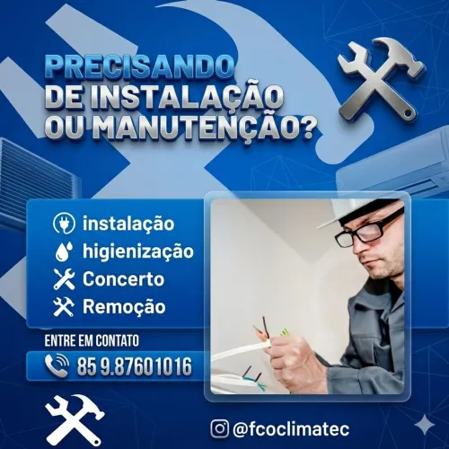 Instalação e manutenção de ar condicionado