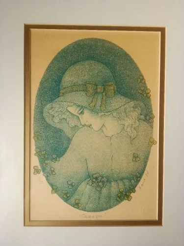 Par de litografias originais do artista Daro Bernardes edição limitada e exclusiva