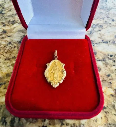 Pingente nossa senhora ouro 18k