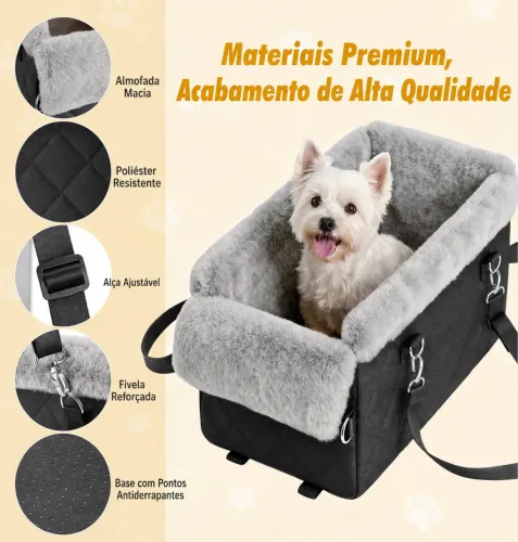 Cadeirinha para Cachorro e Gato para Carro - Confortável, Segura e Portátil