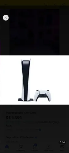 PS5 novo na caixa
