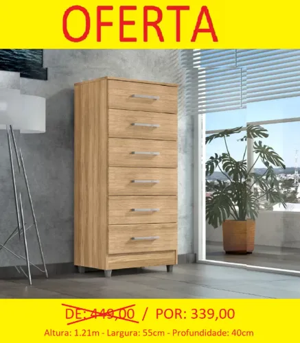 Comoda ultima peça em promoção  - Até 10x sem juros