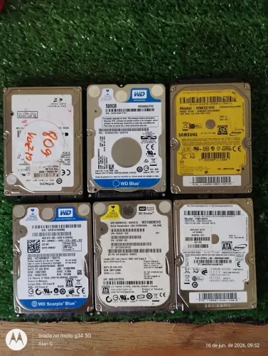 Hds de notebook Sata ( 6 unidades ) com defeito / conserto ou recuperação 