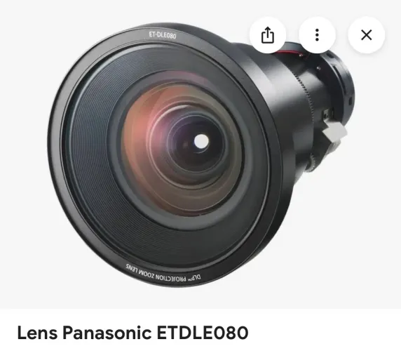 Lente projetor Panasonic DLE 50 0.8 curta distância