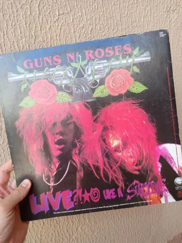 LP Guns n' Roses live like a suicide raro em ótima condição para colecionador 