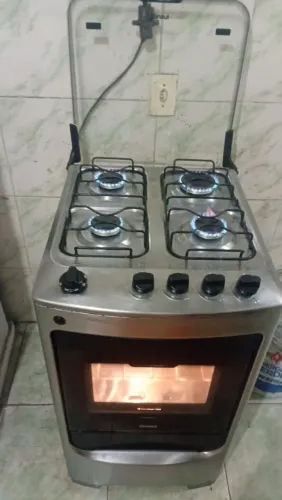 Fogão cm forno lâmpada acende