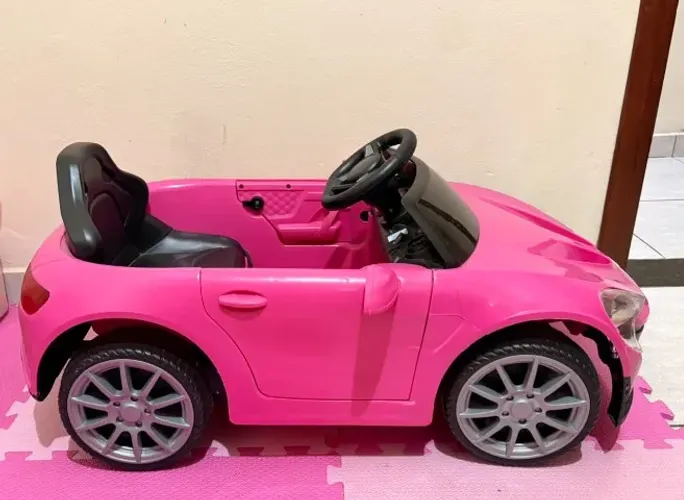 Carrinho Elétrico Mclaren 6v Rosa C/ Controle Infantil Carro (Bateria nova 5hr de duração)