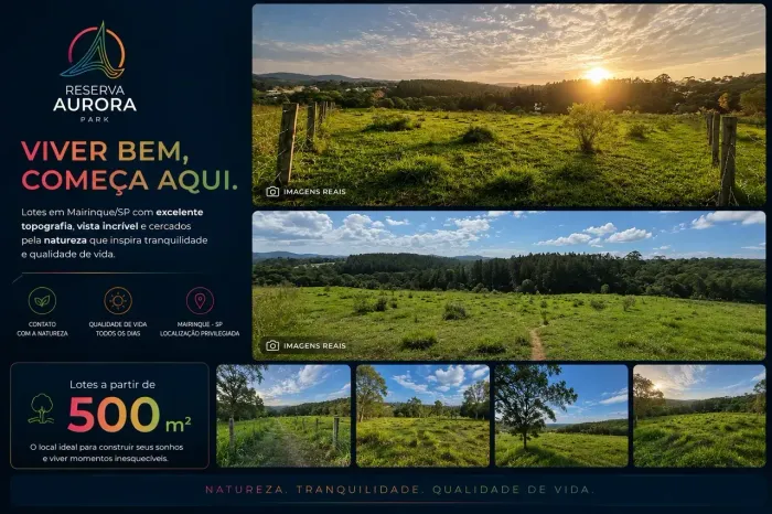 Lotes em Mairinque à 7 minutos da Raposo Tavares