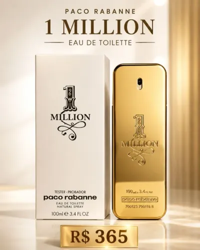 Perfume 1 Million Paco Rabanne 100ml Tester Original Masculino