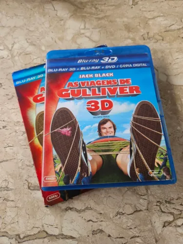 Blu-ray 3D As Viagens De Gulliver - Combo Com Luva + DVD