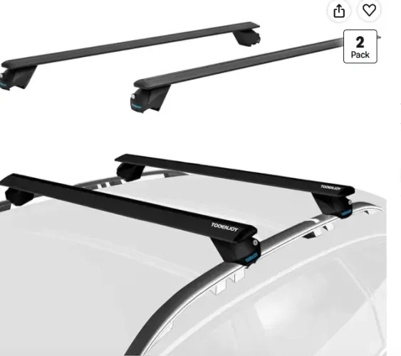Barras Transversais Rack de Teto de 119,4 cm para automóveis