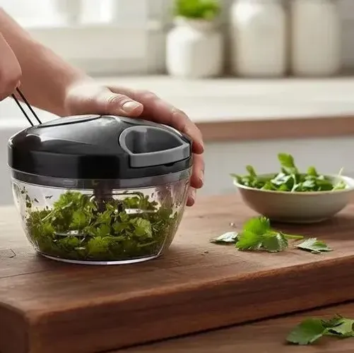 Triturador de Alimentos e Mini Processador manual - novo