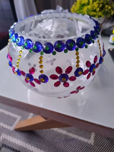 Vaso vitrificado  e garrafa 