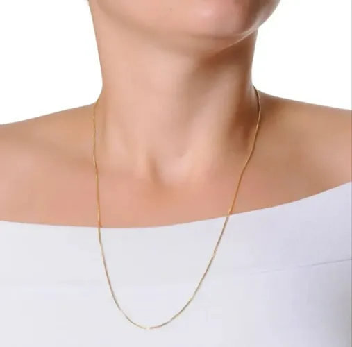Corrente Banhada A Ouro 18K 60cm