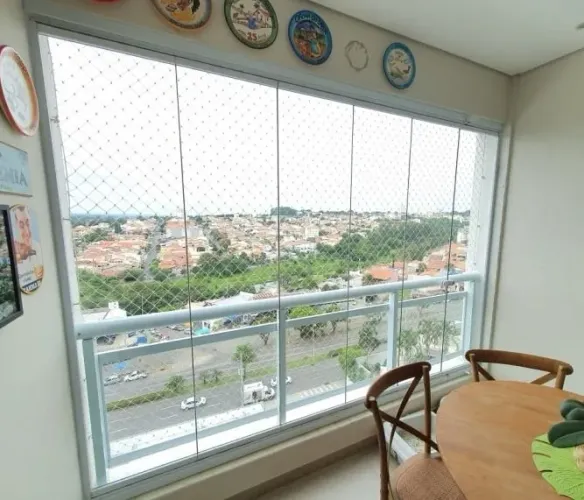 Cortinas de vidro , Sistema Stanley, 2 fixos e 2 móveis , guarda corpo de inox com vidro