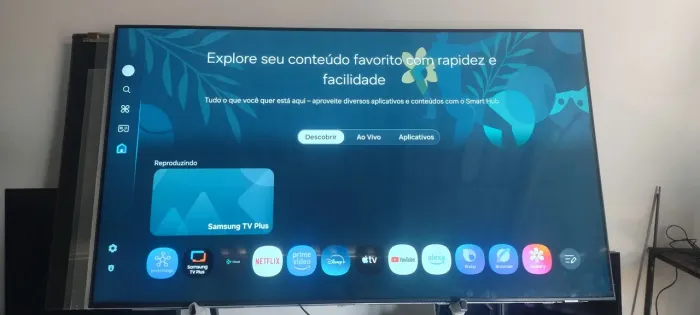 Tv 75 samsung 4k smart crystal semi nova
