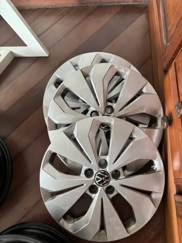 Jogo de Rodas + Calotas Originais VW T-Cross Aro 16