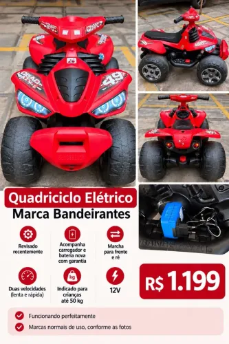 Quadriciclo Elétrico 12V