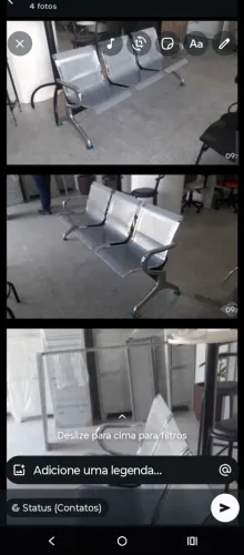 LONGARINAS DE RECEPÇÃO VARIOS MODELOS SO NOVOS LOJA CENTERACO ITAPUA *