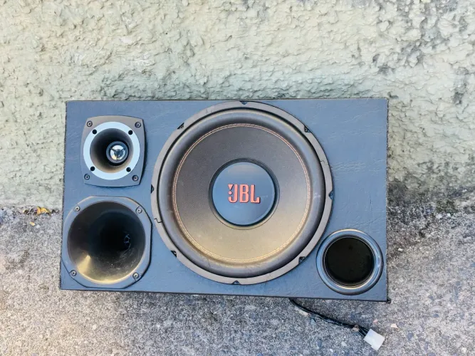 VENDO CAIXA TRIO COMPLETA JBL SELENIUM 12 POLEGADAS + TARAMPS TOP 