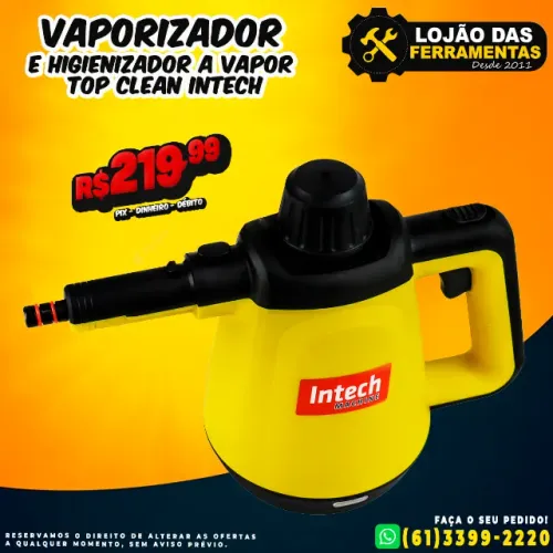 Vaporizador e Higienizador a Vapor Top Clean Intech