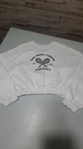 Vendo Blusa feminina de moletom branca C&A seminova TAM P