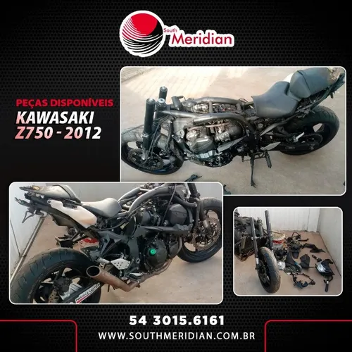 Sucata de moto para retirada de peças Kawasaki Z750 2012