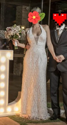 Vestido de noiva Tetê Resende (acompanha véu)