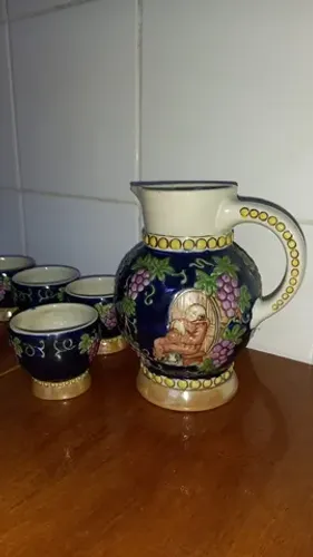 Jarra e 5 Copos Ceramarte Ltda