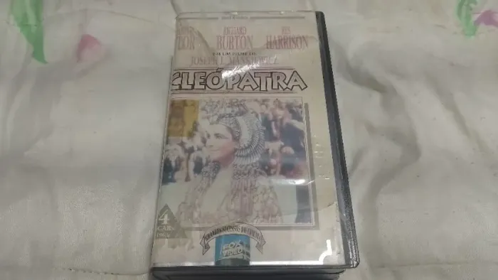 Box Vhs Duplo Filme Cleopatra De 1963