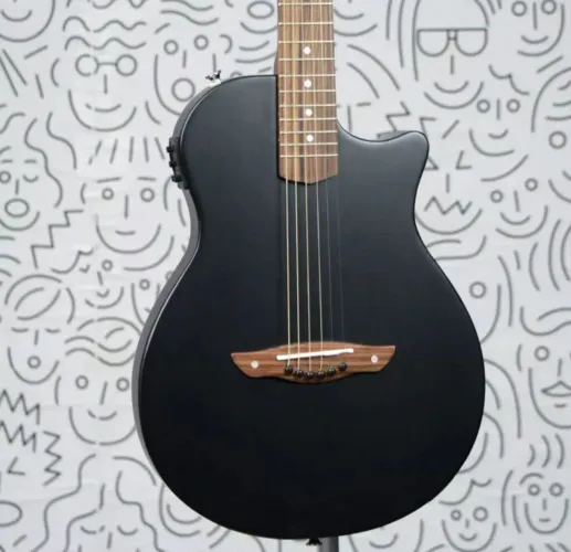 Lindo Violão Giannini Stage Sts Mar Aço Elétrico Satin Black Novo!