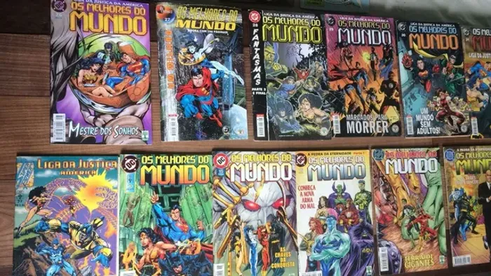 Liga da justiça Melhores do Mundo lote 12 edições