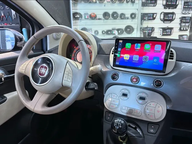 Multimídia fiat 500 carplay e Android Auto 