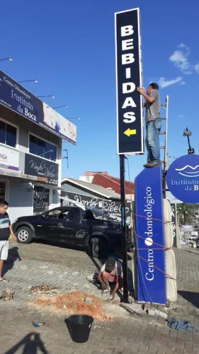 Letras-caixas em Zinco - Pvc - Acm - Acrílico - Fachadas em Acm - Lona - Comunicação Visua